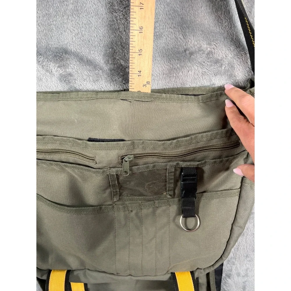 Gap Messenger Bag Vintage Crossbody School Y2K Biker Green Travel Nylon Gem